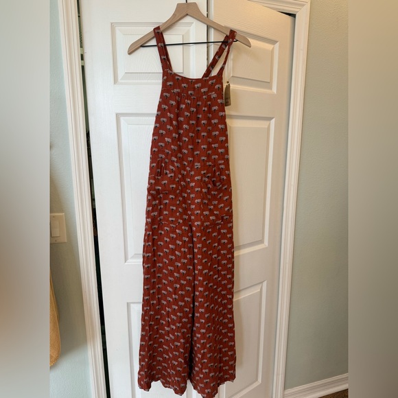 Natural Life Dakota overalls tree print NWT - Picture 4 of 11